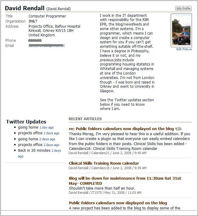 NHS integrates 1.0 with Enterprise 2.0 to get Social with
